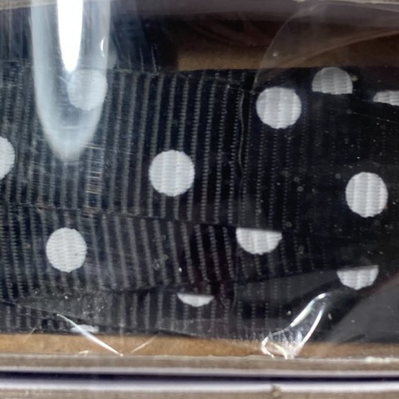Black & White Coordinated Trim Ribbon 5 Rolls 2 Yards Each Flower Polka Dot - Picture 5 of 11